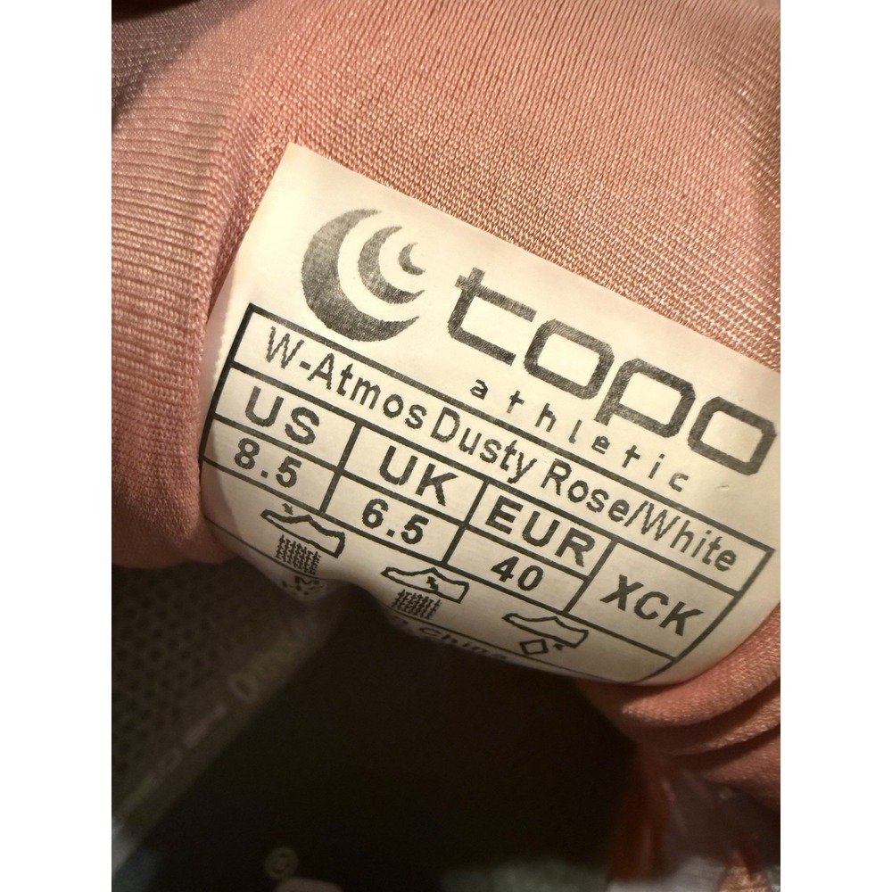 Topo Athletic Sneakers Women 8.5M Atmos Running Shoes Dusty Rose Road 5MM Drop - Picture 15 of 16